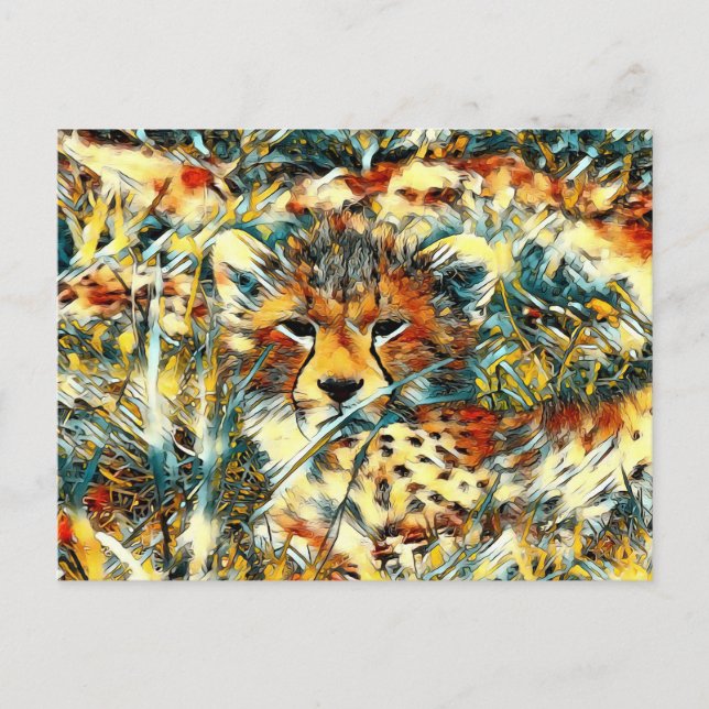 Carte Postale AnimalArt_Cheetah_005 (Devant)