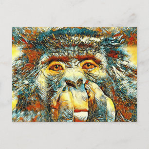 Carte Postale AnimalArt_Chimpanzee_008