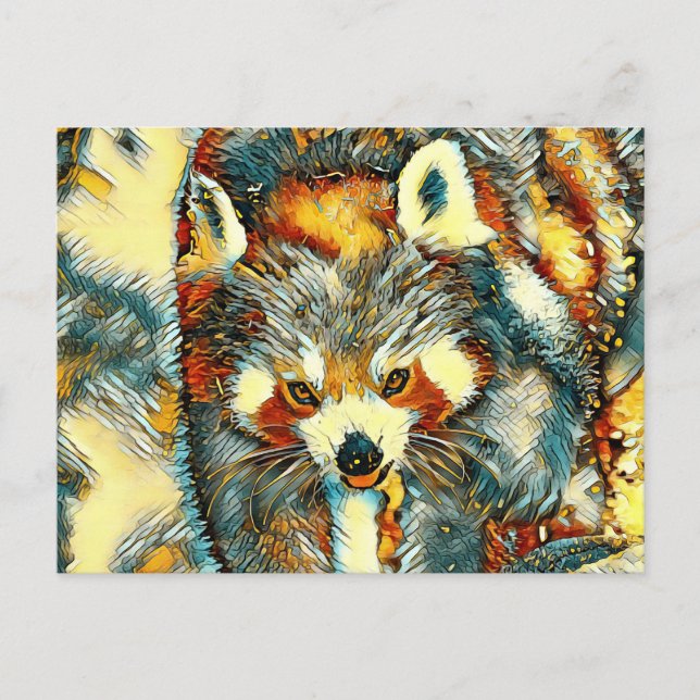 Carte Postale AnimalArt_RedPanda_002 (Devant)