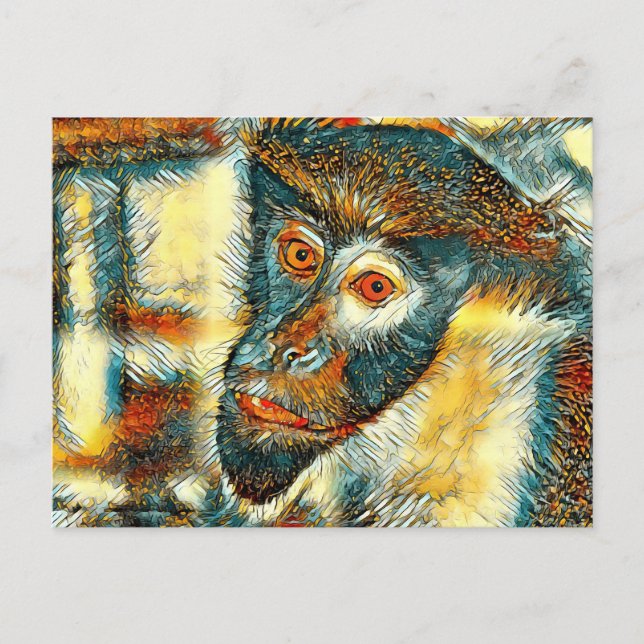 Carte Postale AnimalArt_Singe_002 (Devant)