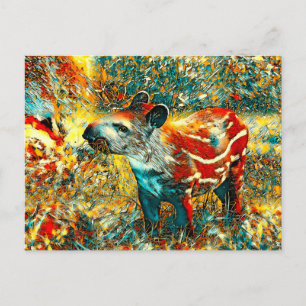 Carte Postale AnimalArt_Tapir_001