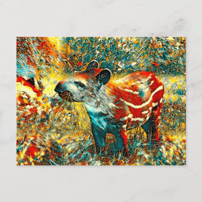 Carte Postale AnimalArt_Tapir_001 (Devant)