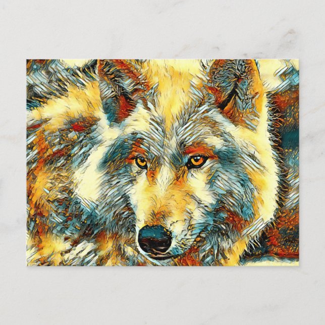 Carte Postale AnimalArt_Wolf_004 (Devant)