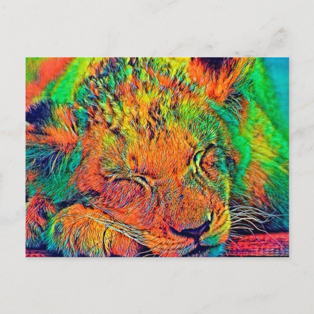 Carte Postale AnimalColor_Lion_002 (Devant)