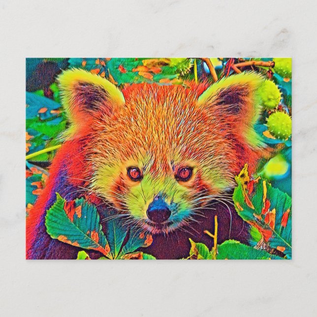 Carte Postale AnimalColor_RedPanda_001 (Devant)