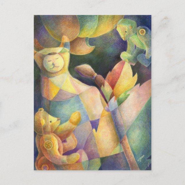 Carte Postale Animaux courbés (Devant)