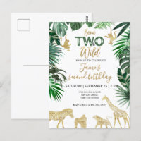Animaux de Safari Wild One 1er Anniversaire