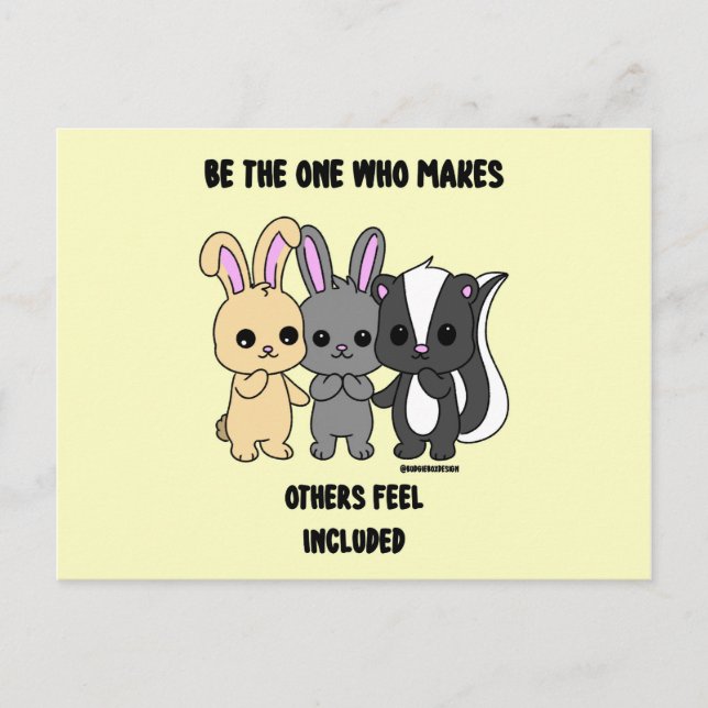 Carte postale Animaux mignons (Devant)