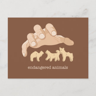 Carte Postale Animaux mis en danger