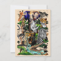 Animaux sauvages de la Savane africaine