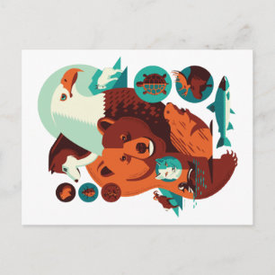 Carte Postale Animaux sauvages V.09