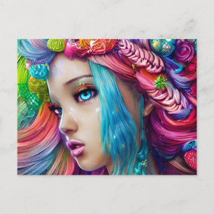 Carte Postale Anime Beatiful Babin Skin Goddess Graphic