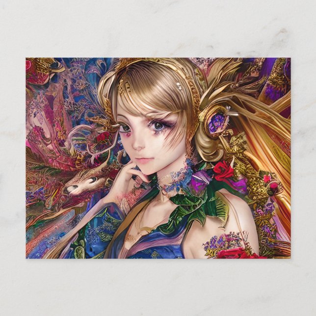 Carte Postale Anime dans la salle du Palais (Devant)