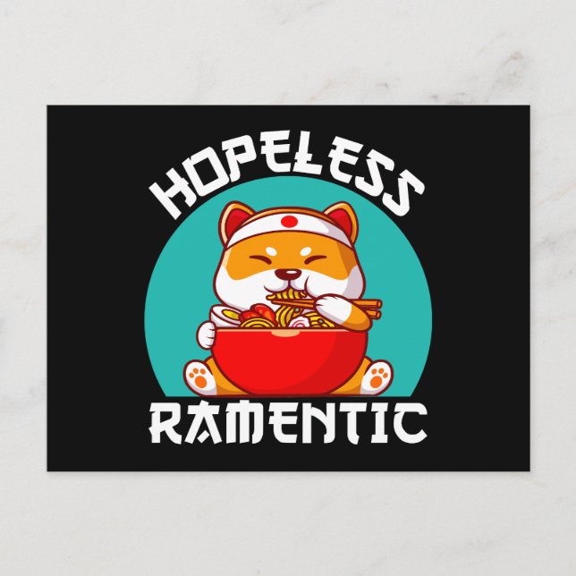 Carte Postale Anime de chien de corgi ramento sans espoir (Devant)