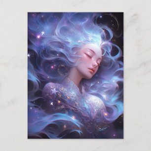 Carte Postale Anime Girl Fabriquée En Étoiles