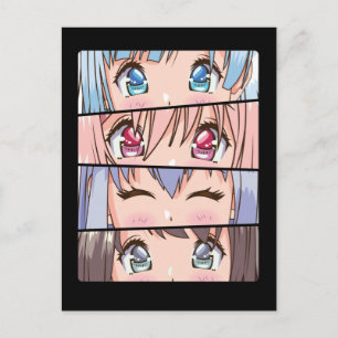 Carte Postale Anime mignonne fille Japon Comic Manga Anime