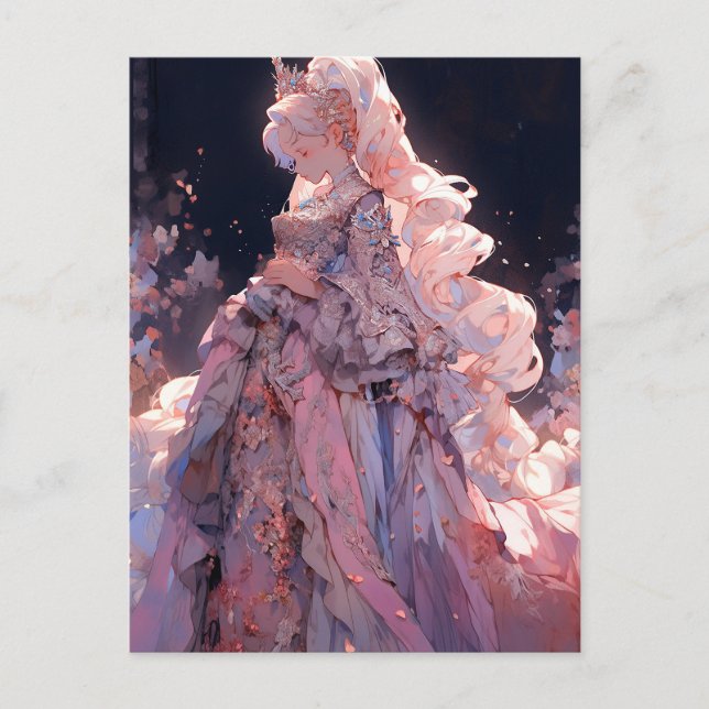 Carte Postale Anime Princess Imaginaire Art (Devant)
