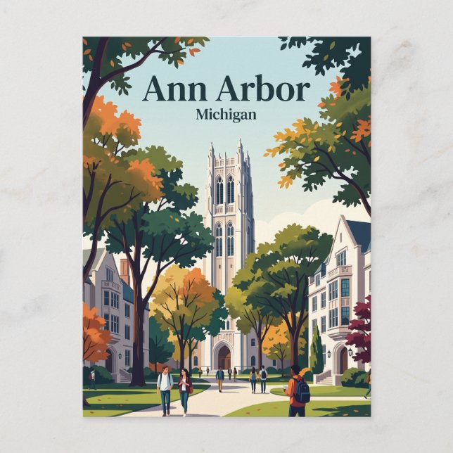 Carte Postale Ann Arbor, Michigan (Devant)