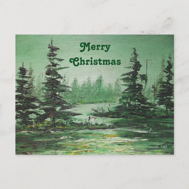 Carte postale Ann Hayes Peinture Green Forest (Devant)