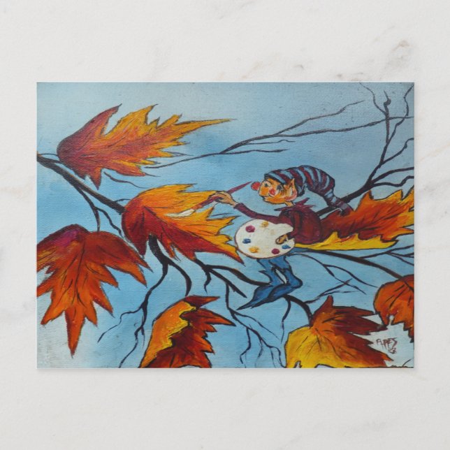 Carte Postale Ann Hayes Peinture Pixie Peinture (Devant)