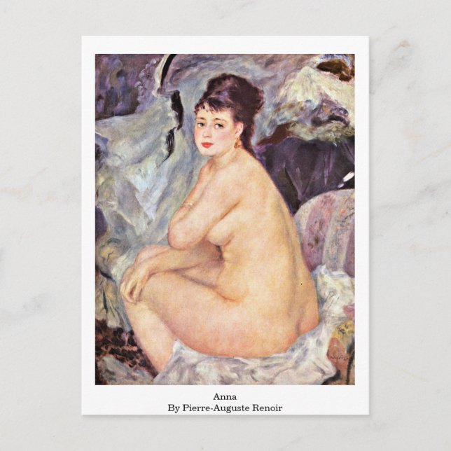 Carte Postale Anna Par Pierre-Auguste Renoir (Devant)