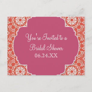 Carte Postale AnnaLiese Damask - Tangerine n Invitation Watermel