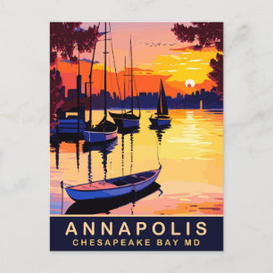 Carte Postale Annapolis, Baie de Chesepeake, Maryland, Voyage