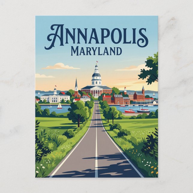 Carte Postale Annapolis Maryland (Devant)