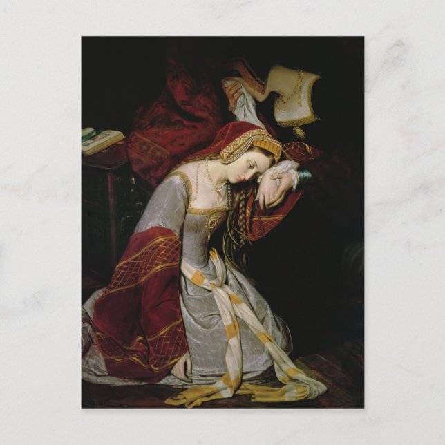 Carte Postale Anne Boleyn dans la tour, détail, 1835 (Devant)