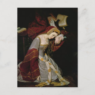 Carte Postale Anne Boleyn dans la tour, détail, 1835