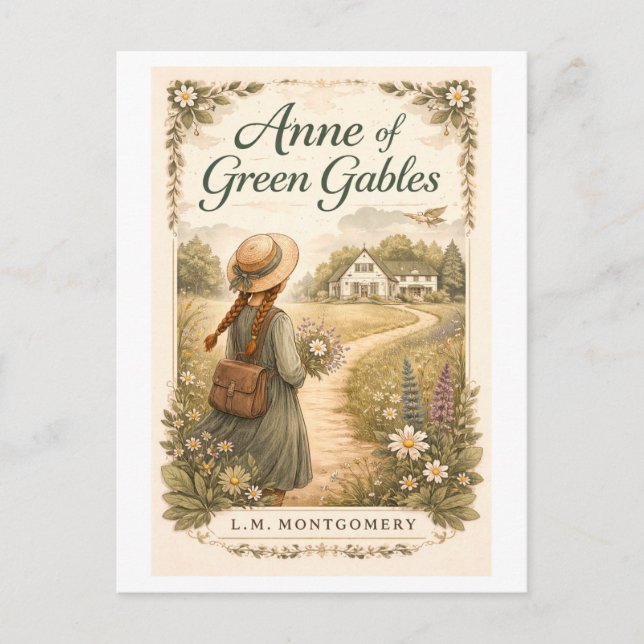 Carte Postale Anne of Green Gables Book Cover (Devant)