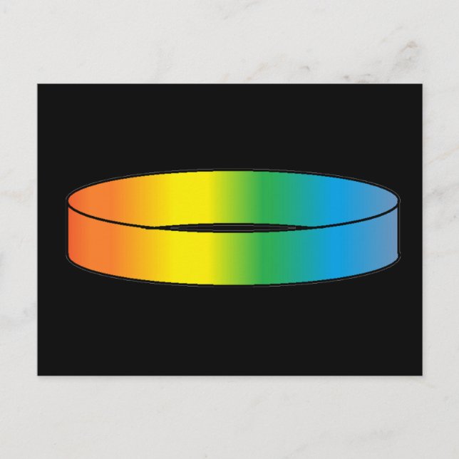 Carte Postale Anneau arc-en-ciel (Devant)