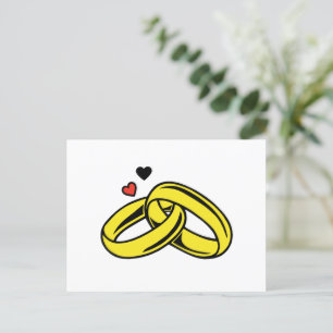 Carte Postale Anneaux de mariage