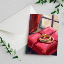 Anneaux de mariage aquarelle or