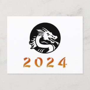 Carte Postale Année chinoise du dragon 2024