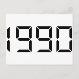 Carte Postale Année de naissance - 1990 - Anniversaire