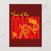 Année du Dragon Rouge Or