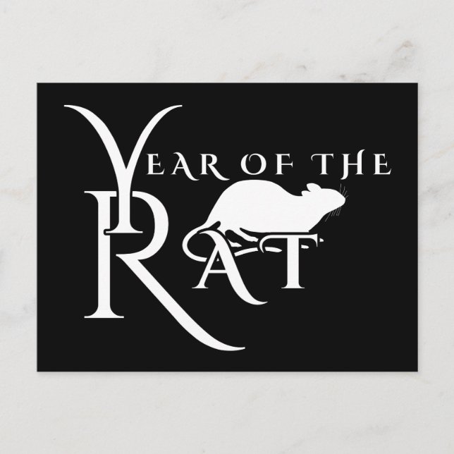 Carte Postale Année du rat (Devant)