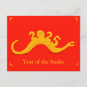 Carte Postale Année du serpent 2025