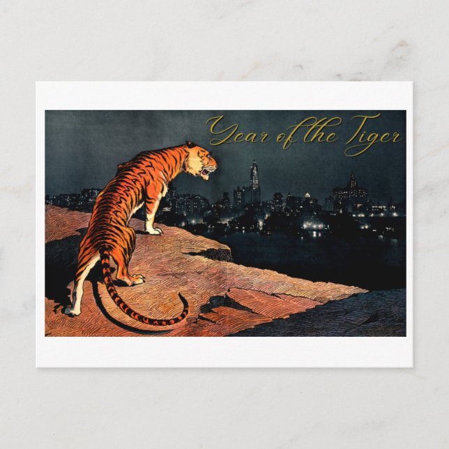 Carte Postale Année du Tigre (Devant)