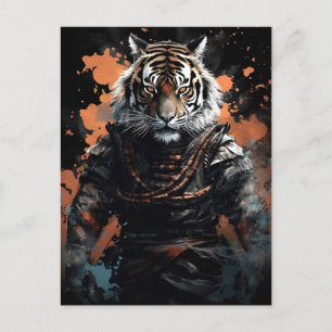 Carte Postale Année du Tigre Samurai