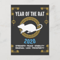 Année Zodiaque chinoise du Rat 2020 Inspirational