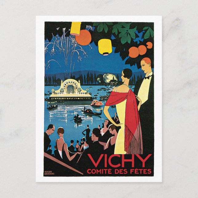 Carte Postale Années 1920 vintages Vichy (Devant)