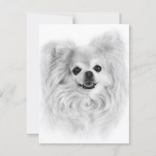Carte Postale Années d'amour - Peint à la main Chihuahua Art