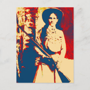 Carte Postale Annie Oakley Oil Grunge PostCard