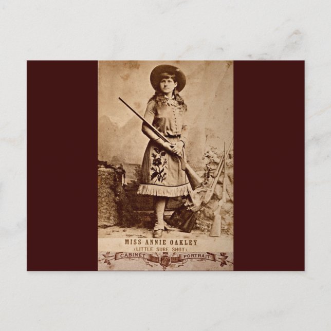 Carte Postale Annie Oakley Sepia (Devant)