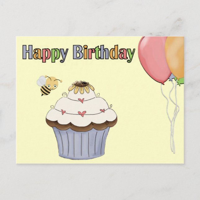 Carte postale Anniversaire (Devant)