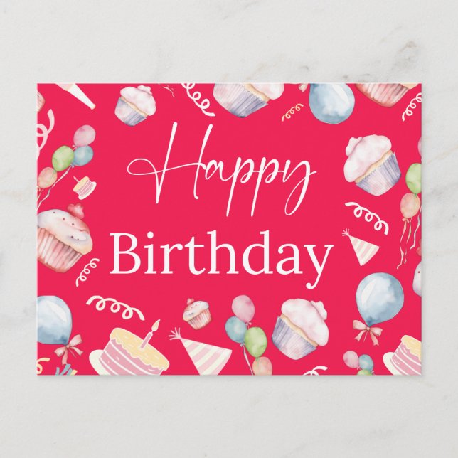 Carte Postale Anniversaire  (Devant)
