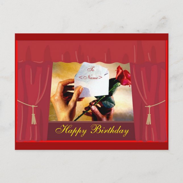Carte postale Anniversaire (Devant)