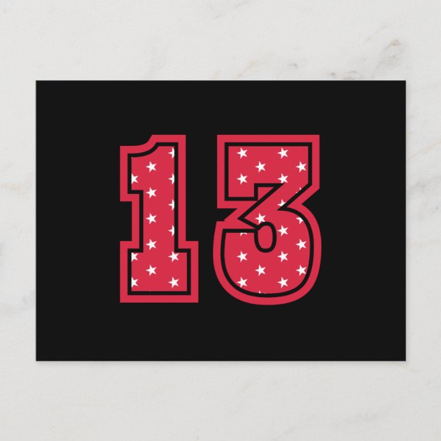 Carte Postale ANNIVERSAIRE 13 ANS 13e Anniversaire Enfants Vinta (Devant)